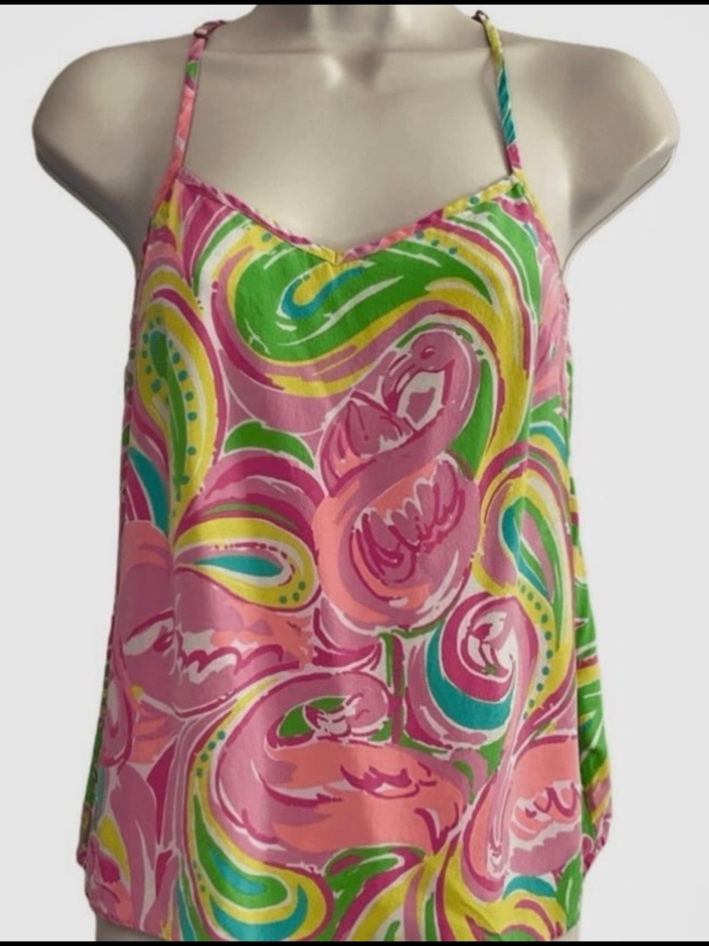 Lilly Pulitzer Dusk Silk Tank All Nighter xs NWT $108R - Picture 7 of 7
